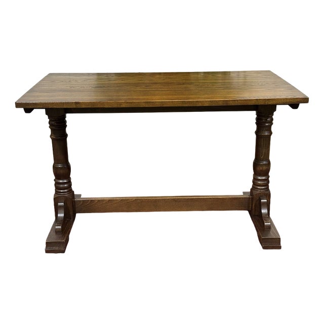 English Bistro Table in Ash and Beech, 1970s For Sale