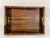 1960s Wooden Serving Tray With Bamboo and Rattan For Sale - Image 9 of 14