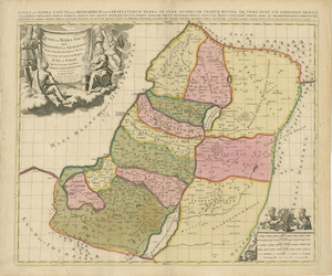 Sanson & Schenk Biblical Map of the Twelve Tribes of Israel, 1700