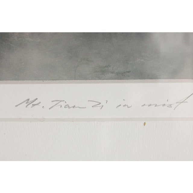Keith Guo Ji Liang Framed Photograph, 'Mt. Tian Zi in Mist' For Sale In Philadelphia - Image 6 of 12