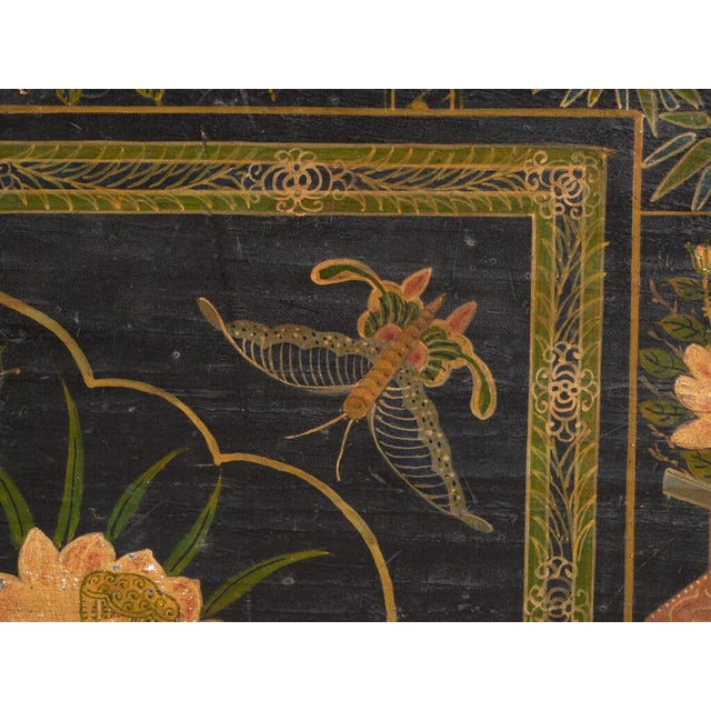 Antique Chinese Painted Trunk For Sale - Image 9 of 12