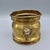 Vintage Gilt Metal Oval Cachepot Planter With Lion Head Ring Handles For Sale - Image 4 of 11