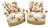Pair of Custom Chintz Club Chairs in Scalamandré Floral Fabric For Sale