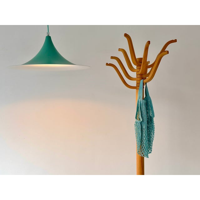 Turquoise Semi-Pendant by Claus Bonderup & Torsten Thorup for Lyfa, Denmark, 1968 For Sale - Image 16 of 18
