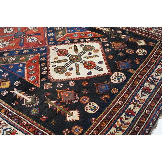 Antique Bakhtiari Rug 6'10'' x 12'5'' For Sale - Image 11 of 12