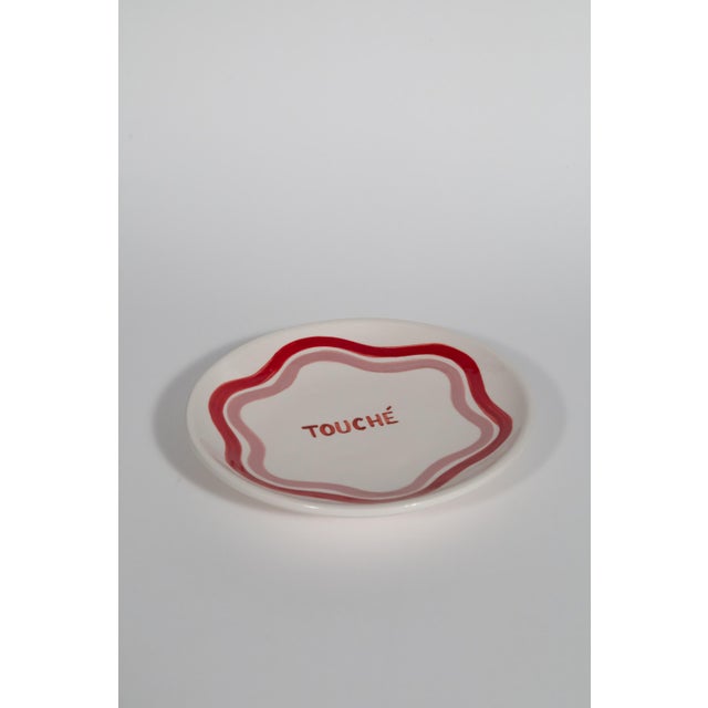 Talk of the Table Artisanal Plate Set- 2 Pieces For Sale - Image 12 of 13