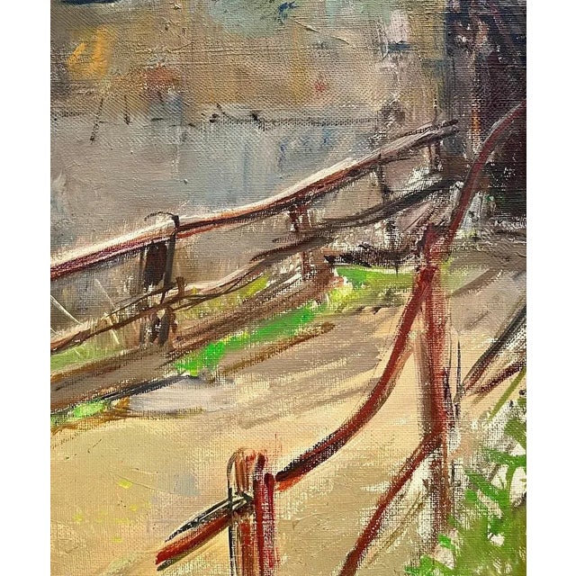 Henri Fehr, Rural Village, Oil on Canvas For Sale - Image 5 of 16