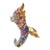 1990s Sterling Gold, Ruby, Amethyst & Emerald Gemstone D Dragon Ring Size 9 For Sale