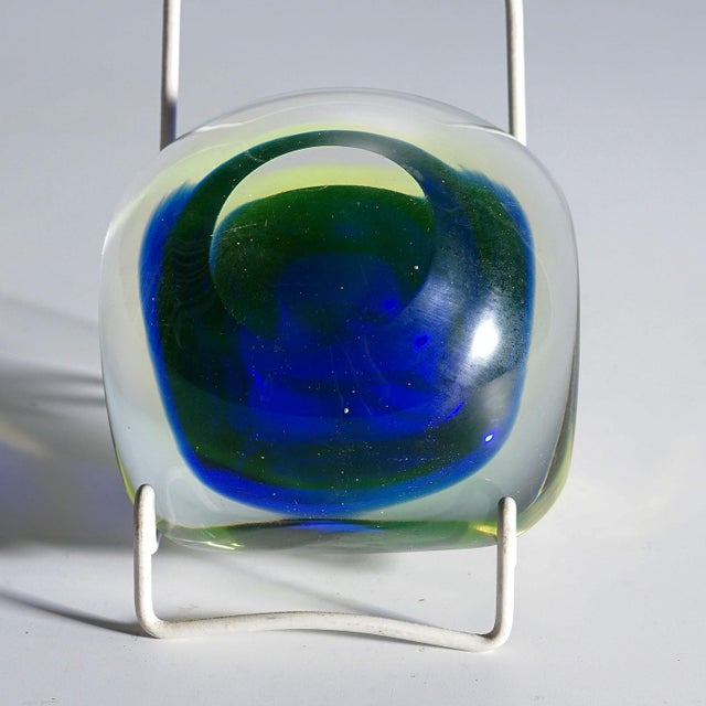 Flavio Poli Vintage Art Glass Bowl by Flavio Poli for Seguso Vetri d'Arte 1950s For Sale - Image 4 of 5