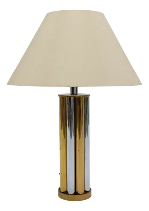 Hollywood Regency Bicolor Table Lamp Base by Leola, Germany, 1970s