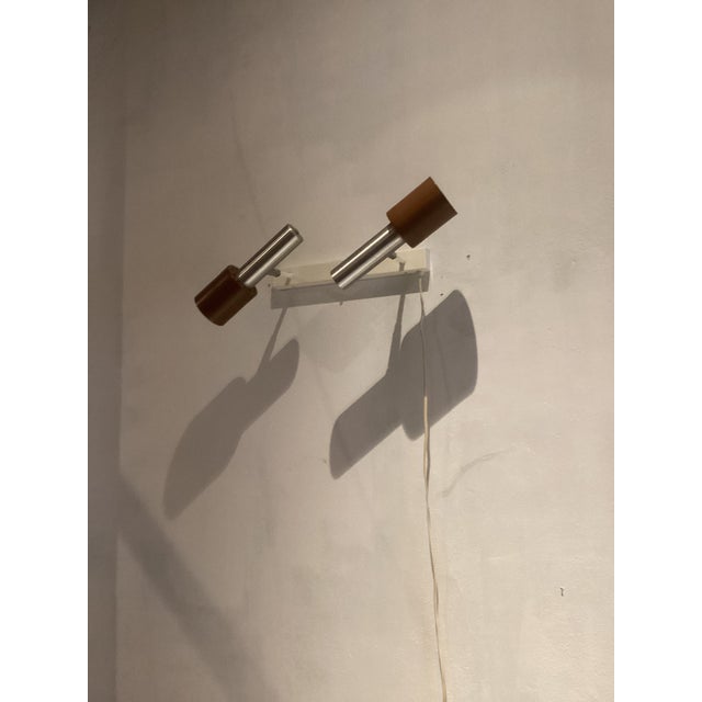 Dutch Double Wall Light attributed to H. Th. J. A. Busquet for Hala, 1960s For Sale - Image 9 of 11