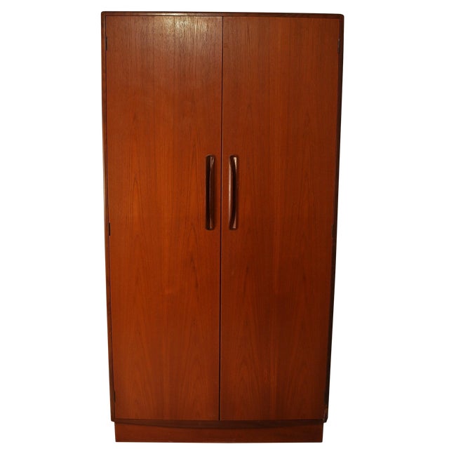 Mid Century G Plan Fresco Teak Wardrobe Armoire | Chairish
