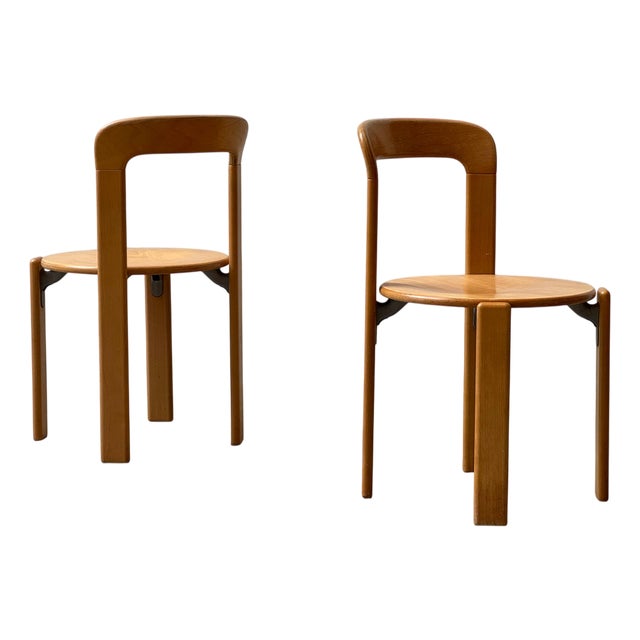 Chairs by Bruno Rey for Dietiker, Switzerland, 1970s, Set of 2 For Sale