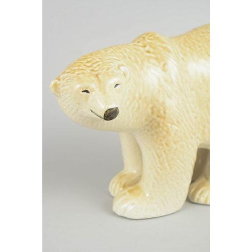 Vintage Ceramic Polar Bear Figurine by Lisa Larson for Gustavsberg, 1970s For Sale - Image 3 of 5