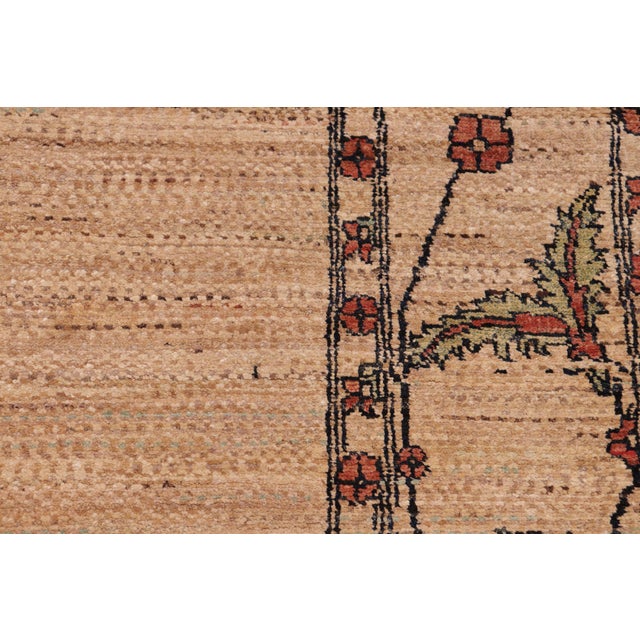1990s Modern Gabbeh Beige/Rust Wool Rug - 5'11'' X 9'0'' For Sale - Image 5 of 10