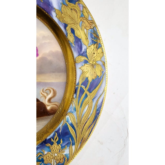 Ceramic Superb 19th C Austrian Hand Painted & Gilt Mythological Royal Vienna Porcelain Plate For Sale - Image 7 of 9