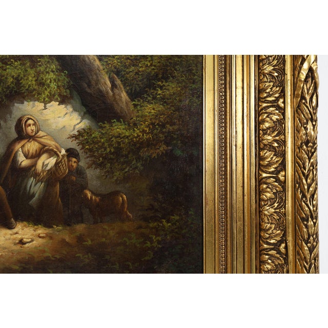 Gold Belgian Artist, Large Baroque Scene, 1900, Oil on Canvas, Framed For Sale - Image 8 of 11
