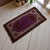 Turkish Hand Knotted Low Pile Turkish Yastik Petite Rug Organic Wool Mat - 18'' X 33'' For Sale - Image 3 of 12