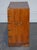 Wood Vintage Military Campaign Yew Wood Secretaire with Brass Handles For Sale - Image 7 of 16