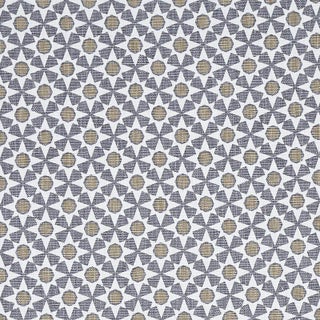 Schumacher Serendipity Fabric in Smoke & Taupe For Sale