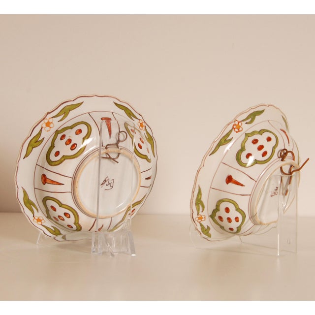 Ceramic Antique Delft Chinoiserie Bowl Polychrome Chinese Ming Style a Pair For Sale - Image 7 of 11