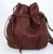 1990s Bottega Veneta Chocolate Brown Intrecciato Leather Bucket Handbag For Sale - Image 5 of 14