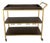 Hooker Furnishings Gold Bar Cart With Removable Tray. For Sale