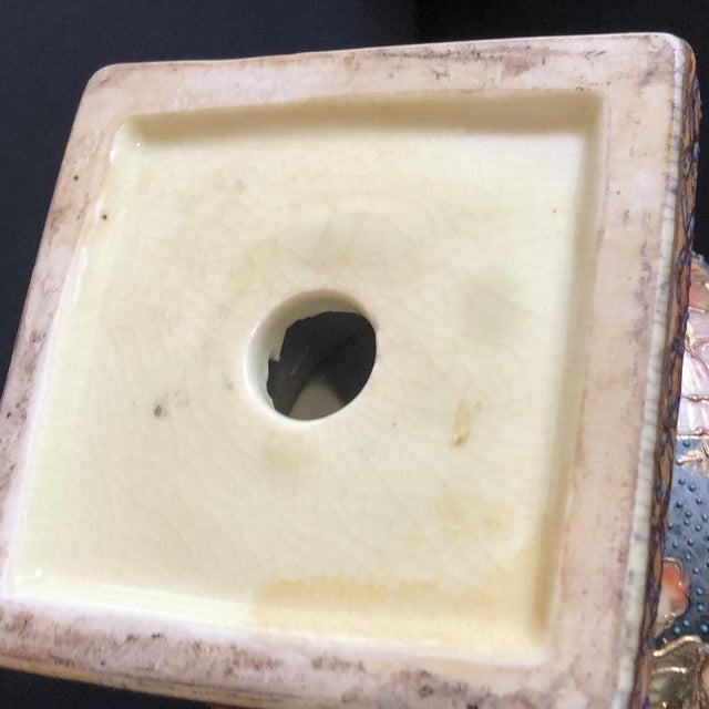 Ceramic Ceramic Satsuma Vase, 1980s For Sale - Image 7 of 10