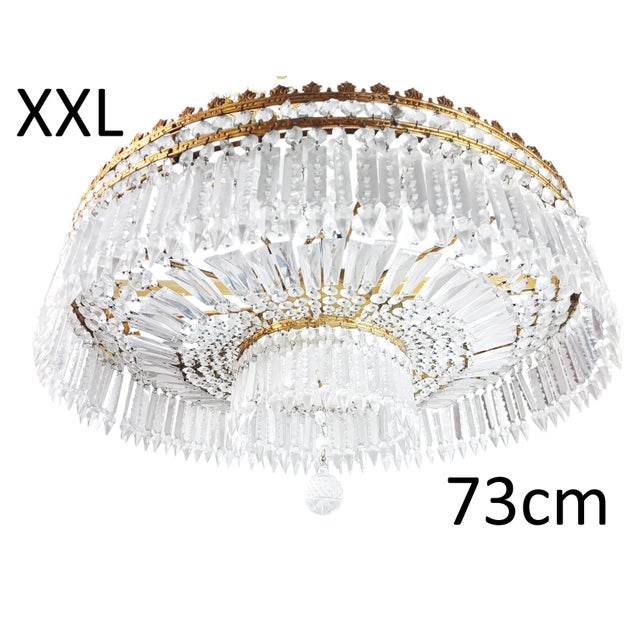 Plafon Ceiling Light from Baccarat, 1920s For Sale - Image 3 of 7