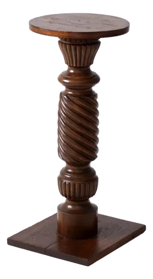Antique Wooden Pedestal Stand