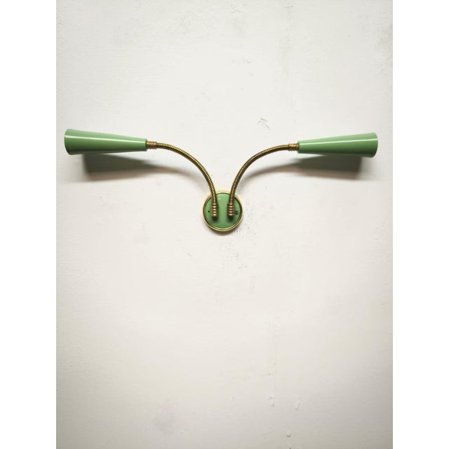 Sputnik Two-Light Wall Lamp with Adjustable Arms, 1960s For Sale - Image 6 of 9