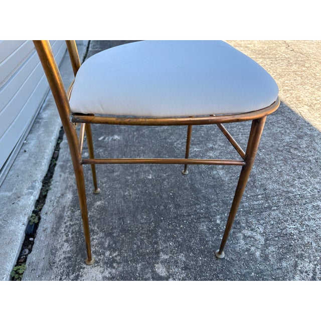1960s Pair of Italian Modern Brass Chiavari Chairs For Sale - Image 11 of 13