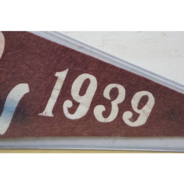 Rare Antique New York Yankees Cincinnati Reds World Series Baseball Pennant For Sale - Image 6 of 13