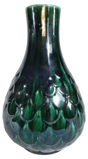 Green Ceramic Vase by Vicke Lindstrand for Upsala Ekeby, 1950s