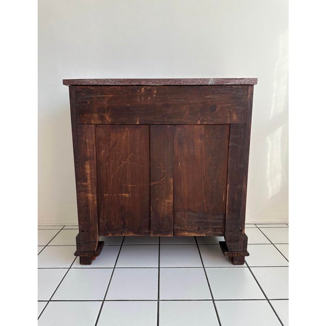 Wood Antique Victorian Walnut Chest of Drawers Late 19th Century For Sale - Image 7 of 9