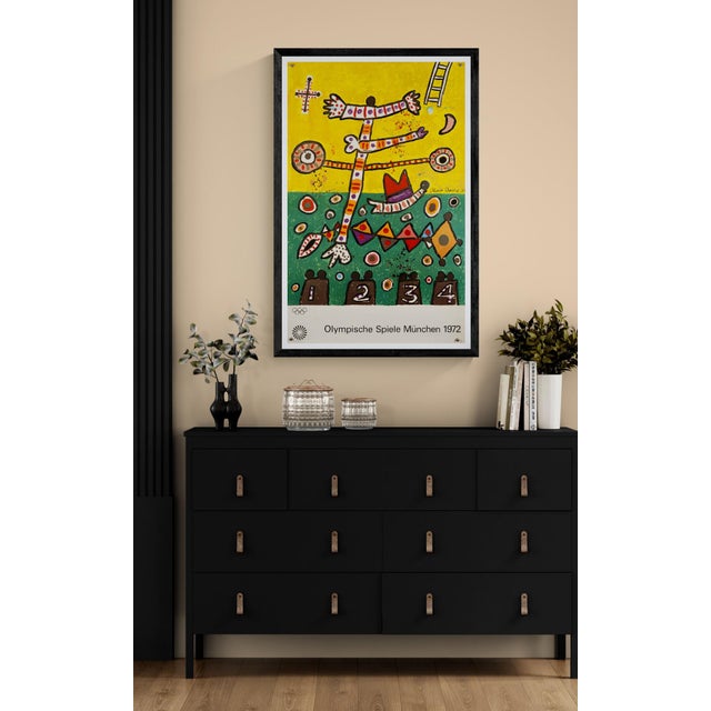The Piece This original poster was designed by Scottish artist Alan Davie for the 1972 Munich Olympic Games. The artwork...