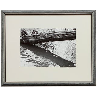 Framed 1980s Abstract Black and White Photograph For Sale