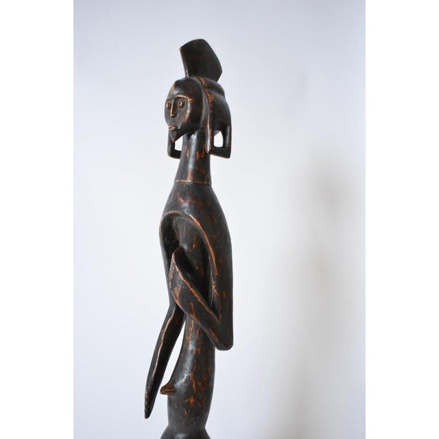 Anthropomorphic African Wooden Sculpture, 1970s For Sale - Image 4 of 6