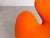 Swan Chair with Orange Upholstery by Arne Jacobsen for Fritz Hansen For Sale - Image 11 of 13