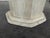 Vintage Octagonal Travertine Table For Sale - Image 4 of 6