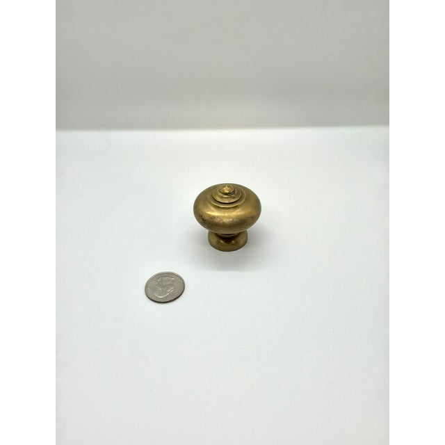 Henredon Henredon Brass Knob Aged Brass Finish. For Sale - Image 4 of 4