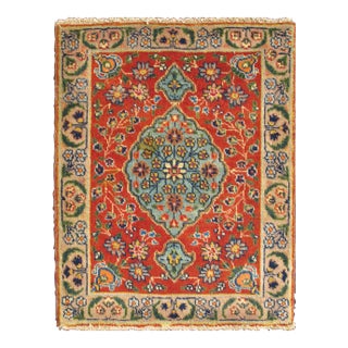 Early 20th Century Antique Miniature Tabriz Rug - 1′11″ × 2′5″ For Sale