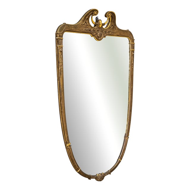 Shield-Shaped Wall Mirror, 1900s For Sale