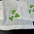 Set of 3 Vintage White Madeira Linen Embroidered Shamrock Finger Tip Guest Towels For Sale - Image 13 of 14
