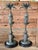 Pair of Vintage Maitland-Smith Style Bronze Monkey Palm Tree Candlesticks For Sale - Image 9 of 12