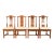 Thomasville Mid-Century Hollywood Regency Chinoiserie Carved Walnut Dining Chairs, Set of Four For Sale