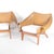 Set of Wooden and Wicker Armchairs, 1970s For Sale - Image 12 of 13