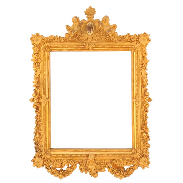 Bronze French Louis XV Style Bronze Dorè Picture Frame For Sale - Image 8 of 8