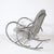Mid-Century Tubular Chrome Rocking Chair With Holly Hunt Upholstery For Sale - Image 10 of 13
