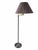 Late 20th Century Two-Tone Swing-Arm Floor Lamp With Taupe Pleated Shade For Sale - Image 4 of 9
